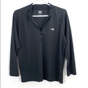 The North Face Gray Quarter Zip Long Sleeve Shirt